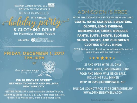 Kevin Powell’s 17th Annual Holiday Party & Clothing Drive